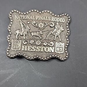 Hesston Rodeo 1987 Belt Buckle